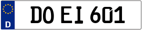 Trailer License Plate
